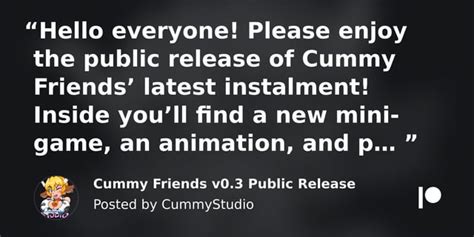 Cummy Friends v0.3 Public Release .